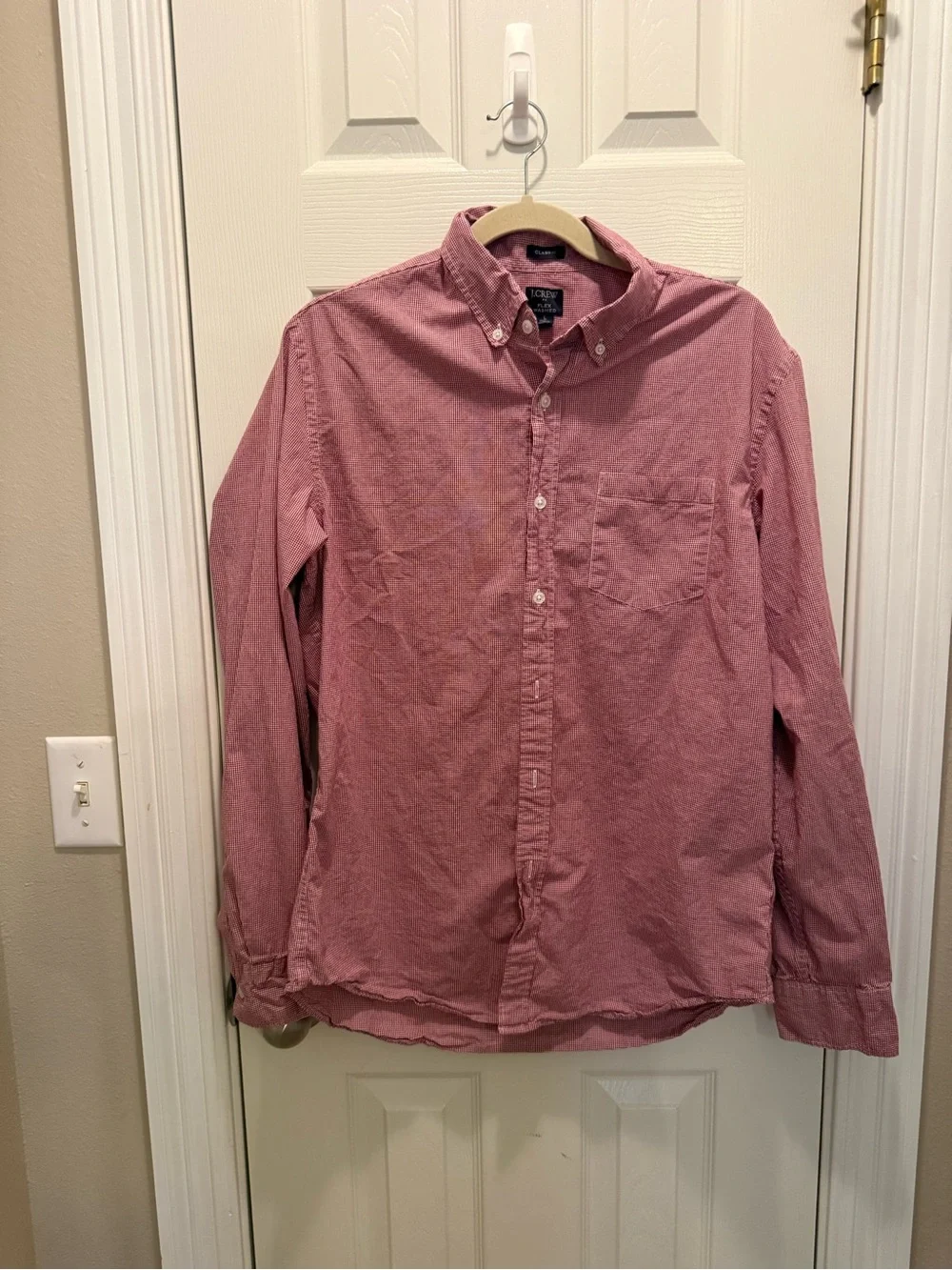 J. Crew Men's Pink Button-Down Oxford Shirt